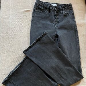 Black High Rise Flare Jeans